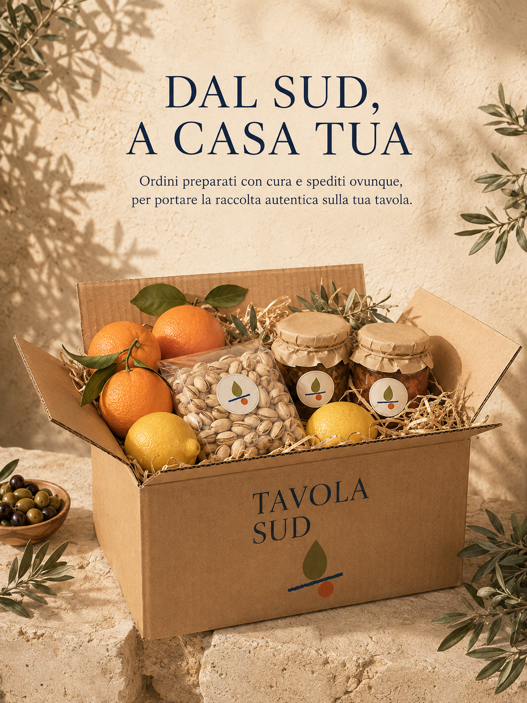 Tavola Sud products prepared for shipping